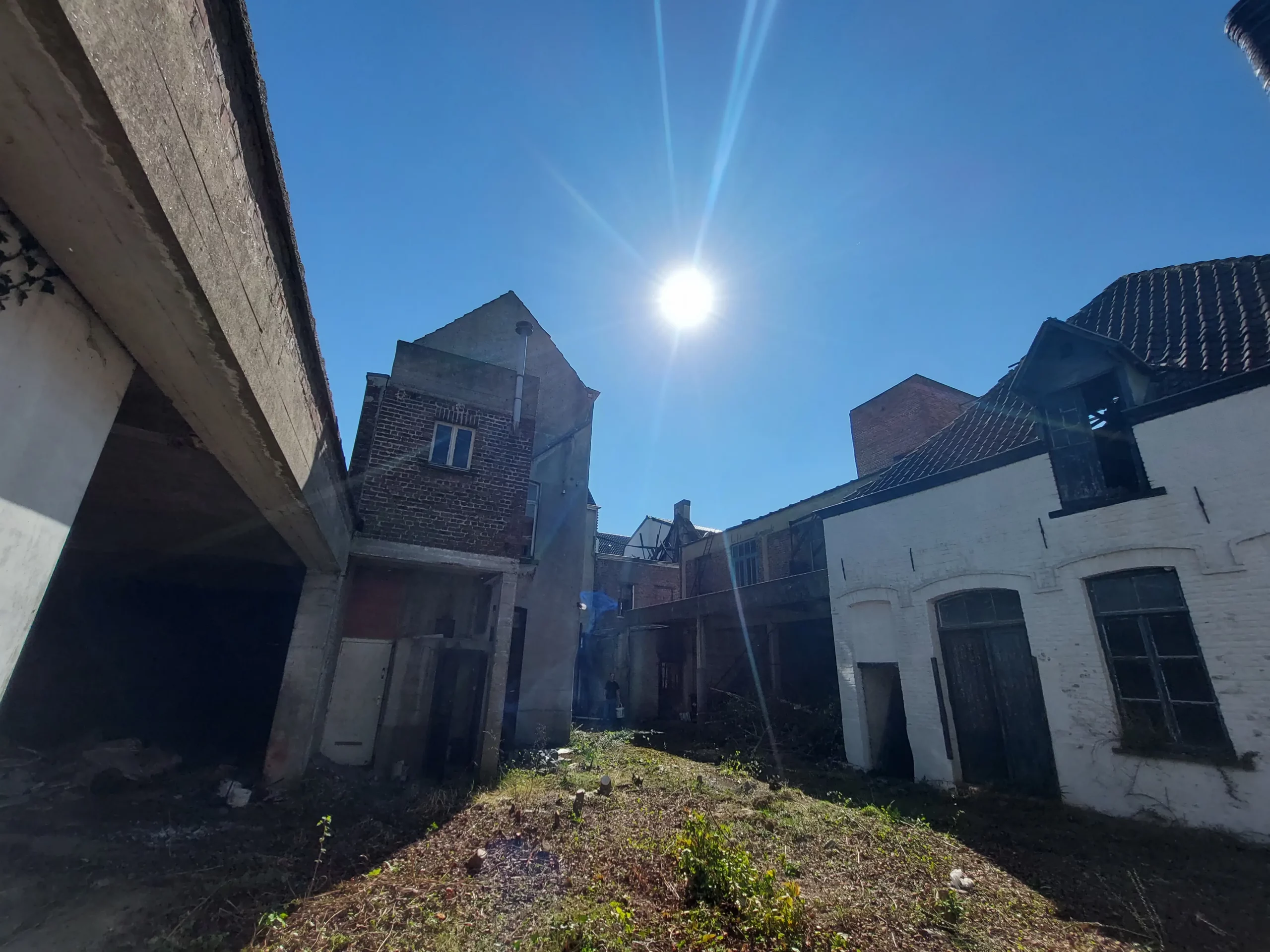 Werfsite van de voormalige brouwerij in Zottegem in september 2026